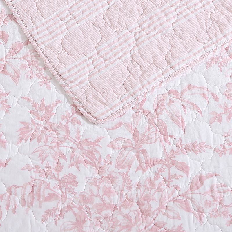 Laura Ashley Bedford Pink Quilt Set