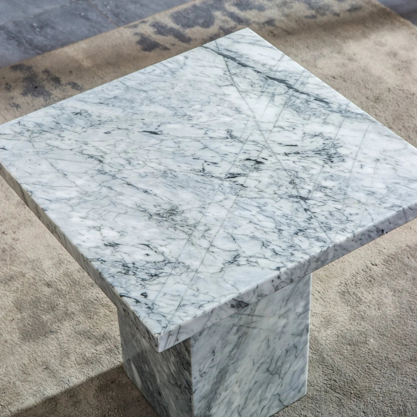 ET306BMW MARBLE END TABLE