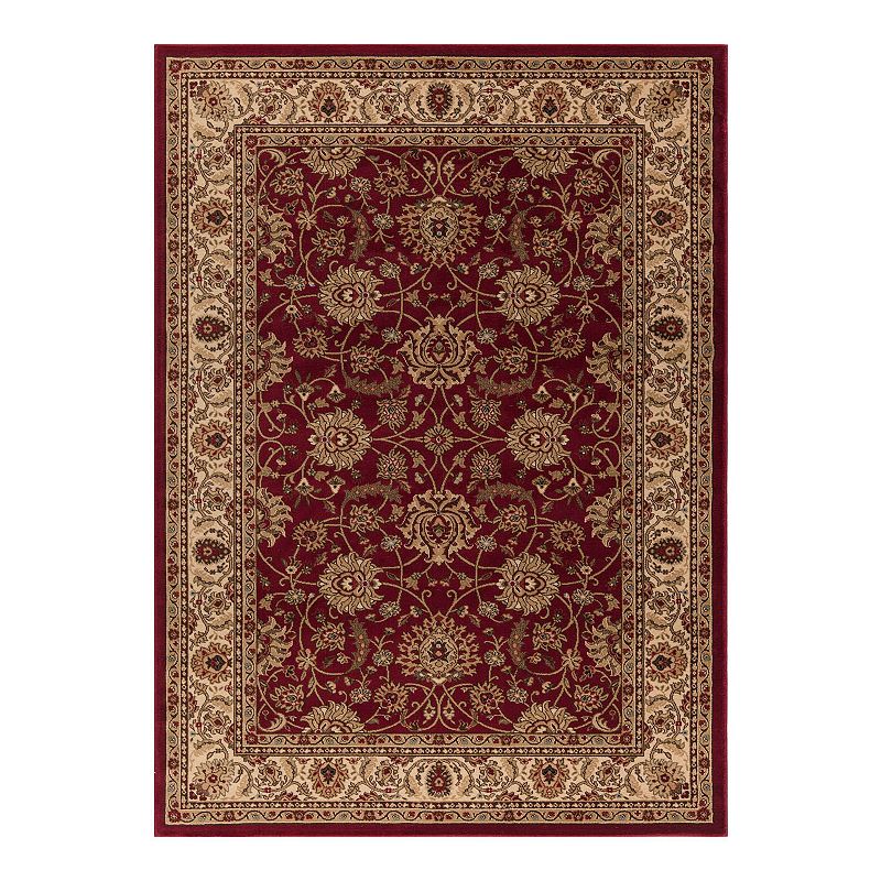 Merinos Mahal Floral Framed Rug