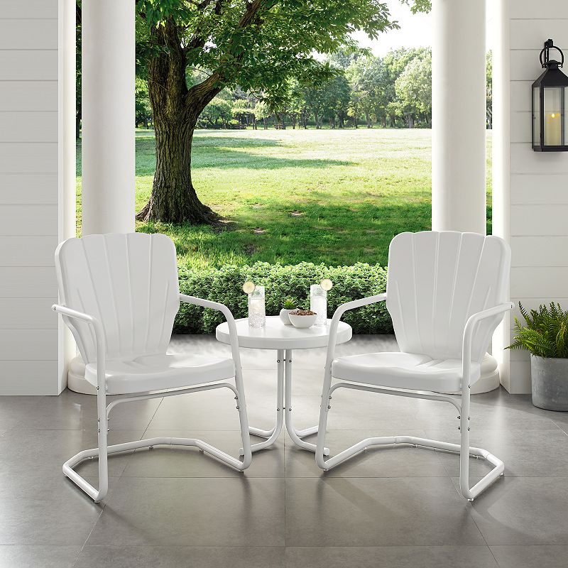 Crosley Ridgeland Outdoor Metal Arm Chair 3-Piece Set