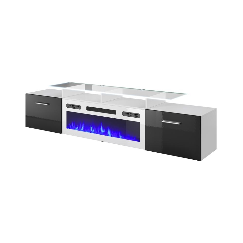 Rova WH EF Electric Fireplace Modern 75\