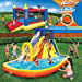 BANZAI Inflatable Water Slide & Bounce House (Combo Pack) - Huge Heavy Duty Outdoor Kids Adventure Park Pool with Sprinkler Wave and Slide Plus Large Bonus 12’x9 Bounce House - Free Blower Included