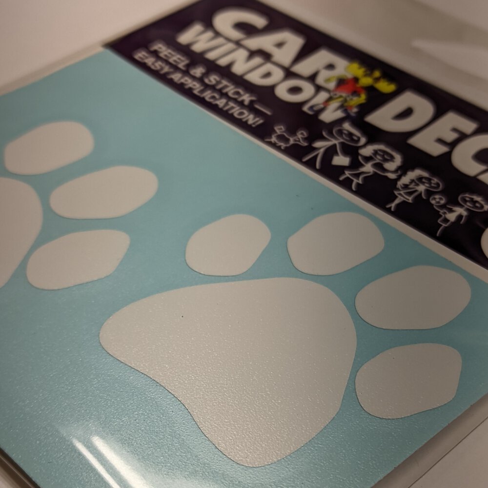 Imagine This Company Double Paw Car Window Decal