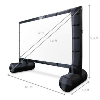 Kodak Inflatable Projector Screen 14.5 ft. Blow-Up Outdoor Movie Screen with Pump RODPJINSCR1