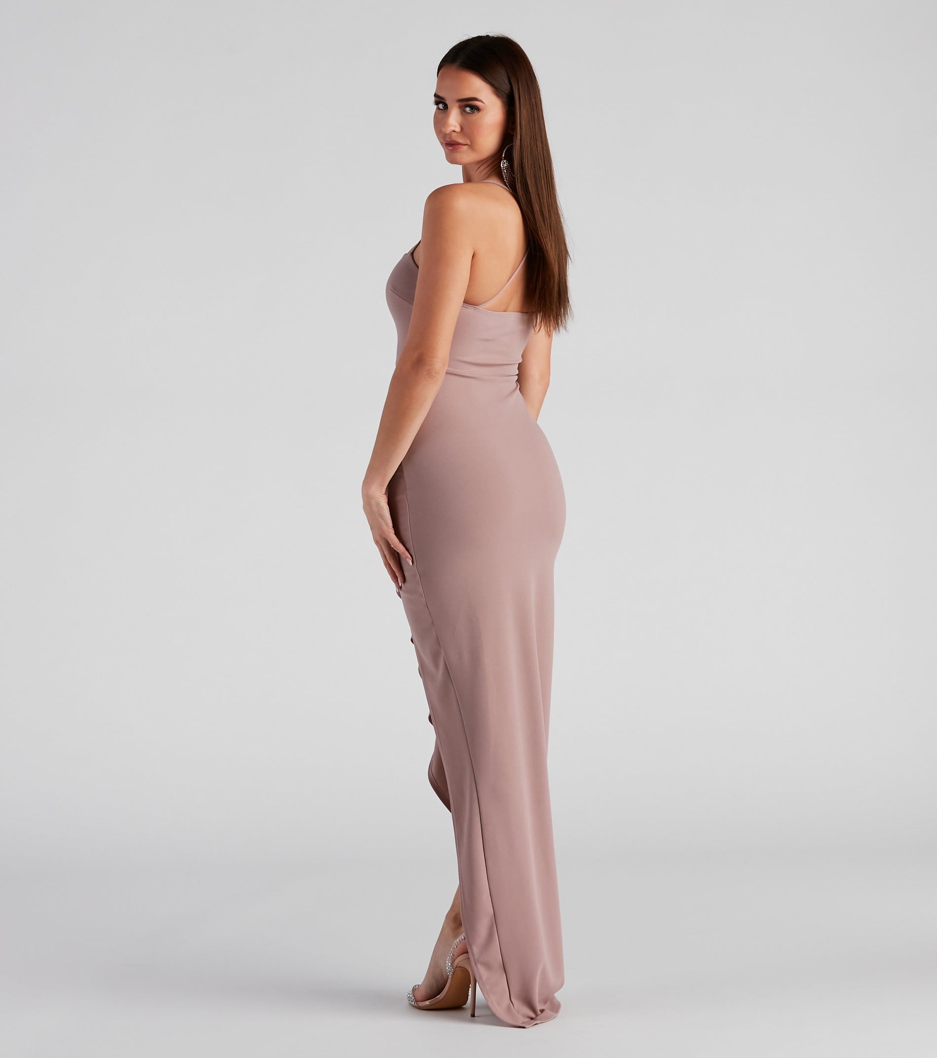 Tiffany Sleeveless High Slit Formal Dress