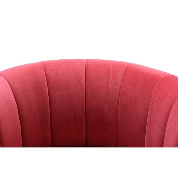 Magnolia Handmade Hot Pink Velvet Upholstered Chair