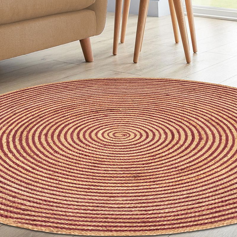 Superior Braided Jute Round Area Rug