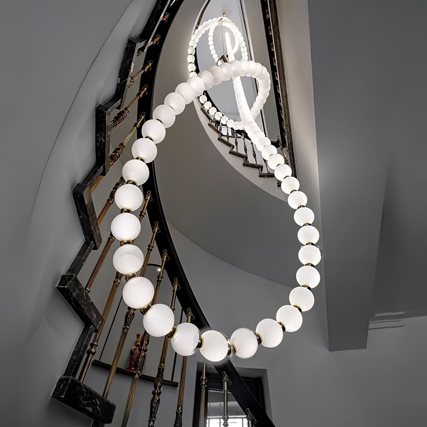 Pearl Necklace Balls Chandelier