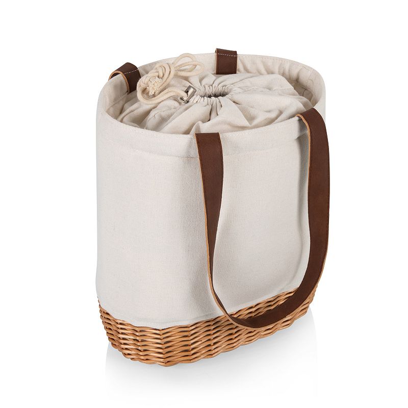 Picnic Time Pico Willow and Canvas Lunch Basket