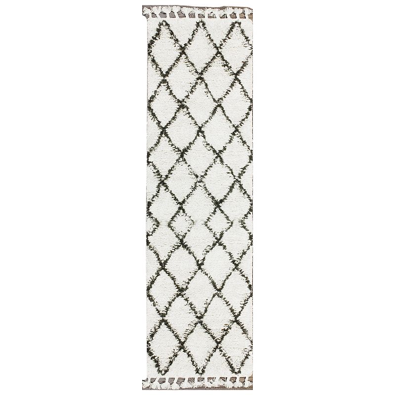 nuLOOM Fez Lattice Shag Wool Rug