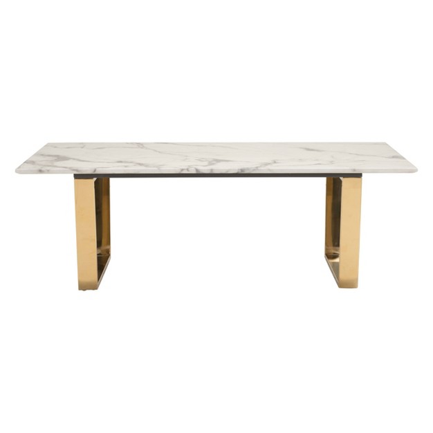 Rectangular Coffee Table Stone gold Zm Home