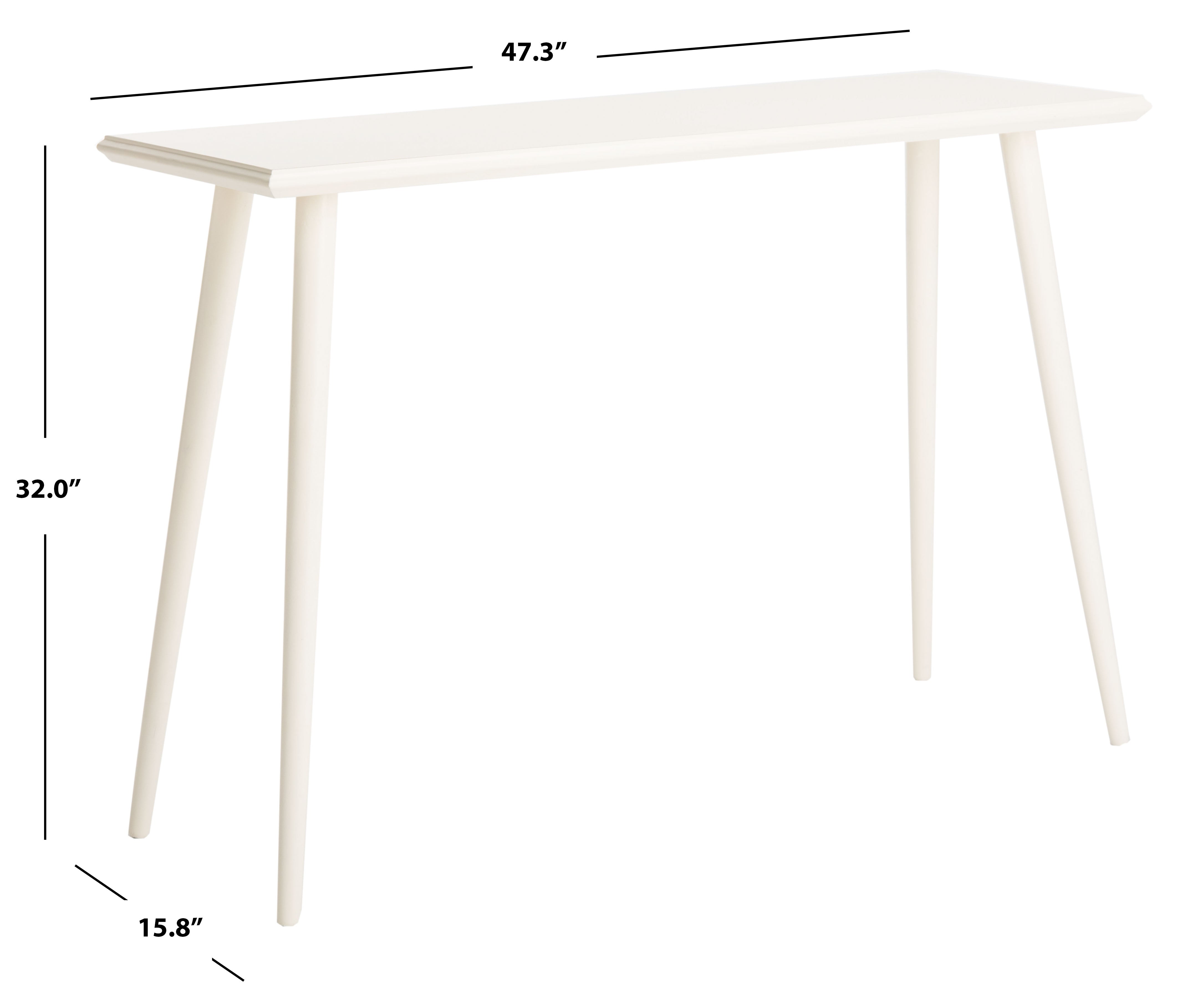 Safavieh Marshal Modern Solid Sleek Console Table, White