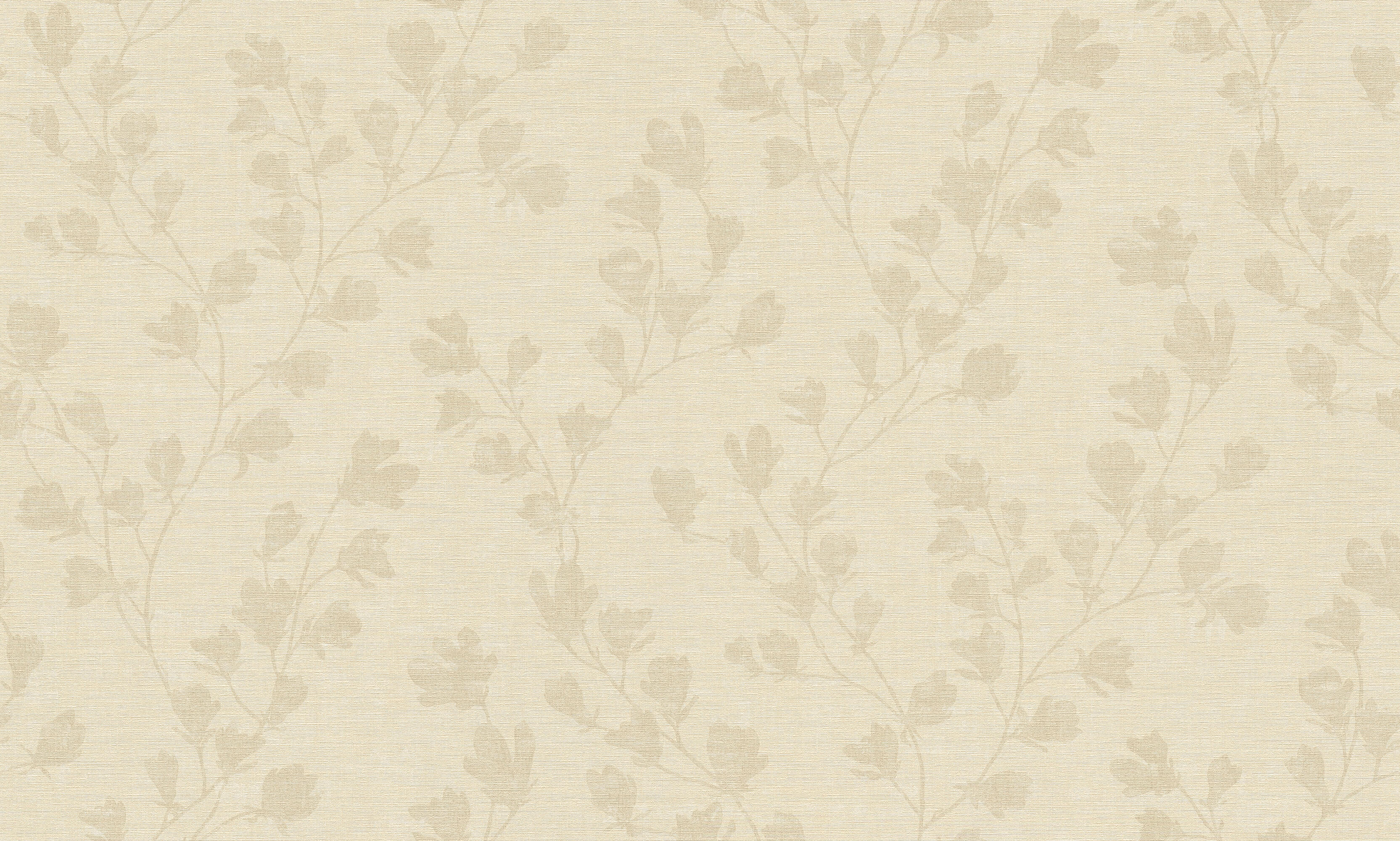 Floral Trail Motif Wallpaper in Taupe/Beige