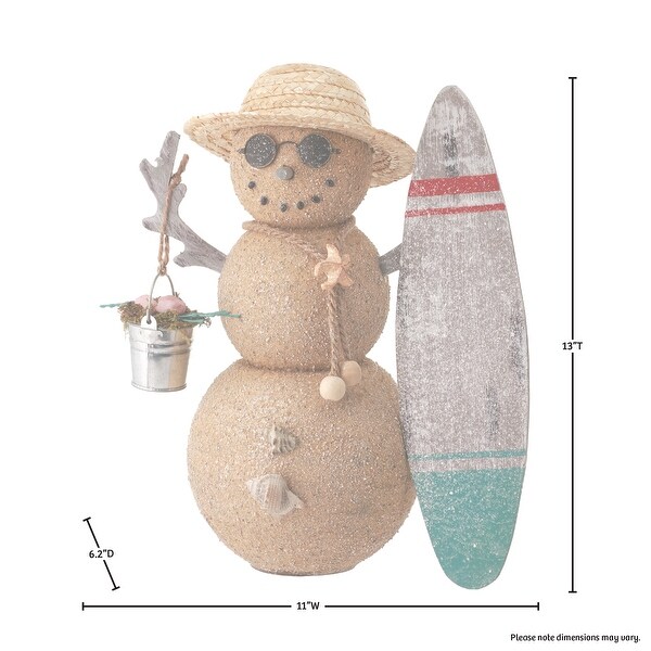 13 Sand Seashore Dude Snowman