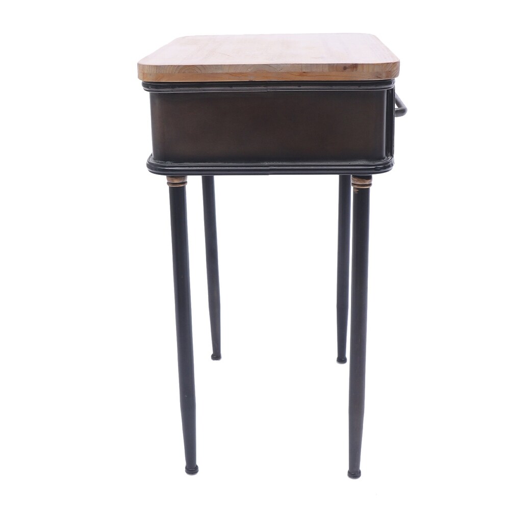 Retro Classic American Style Bedroom Storage Side Table Nightstand