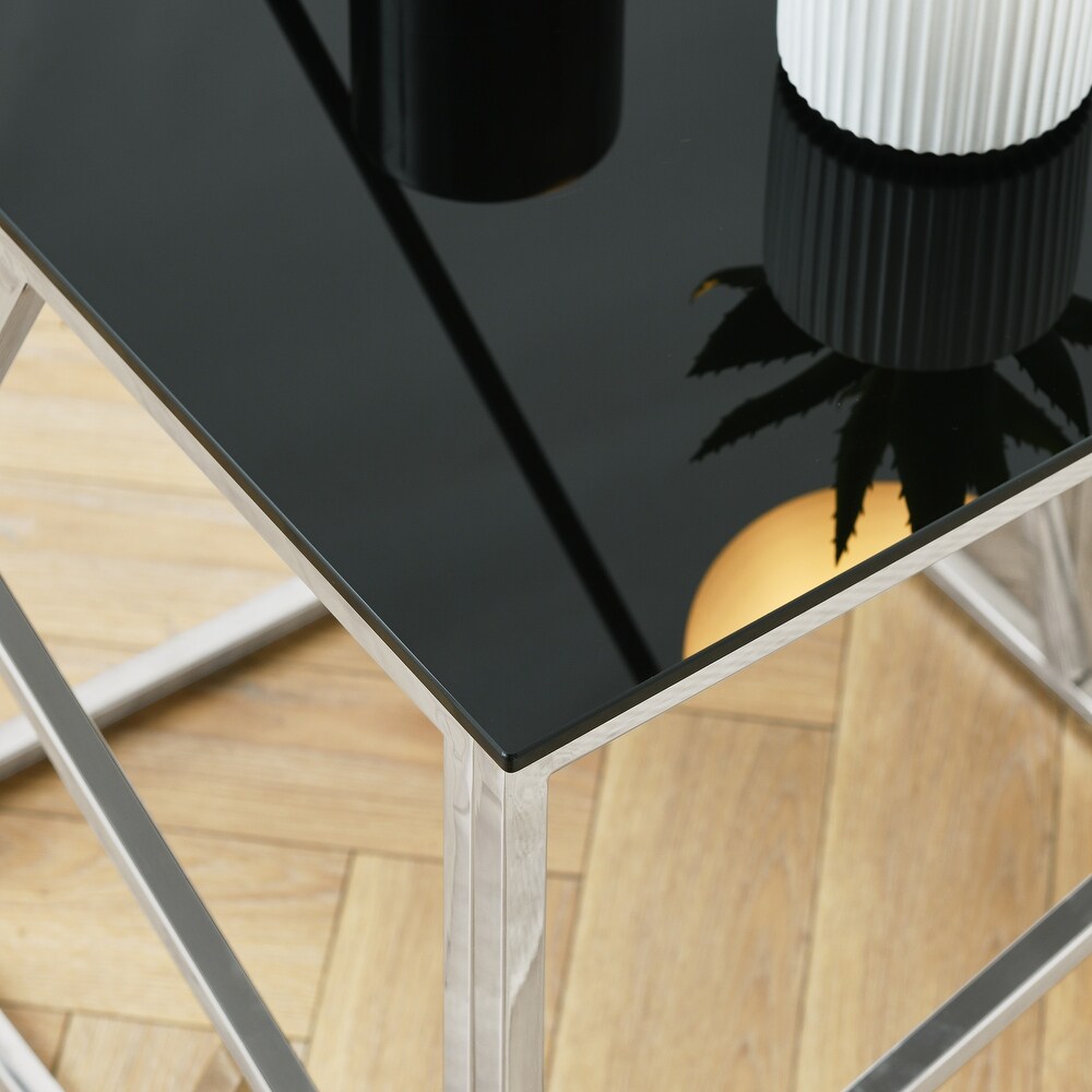 Modern Glass Console Table  55\