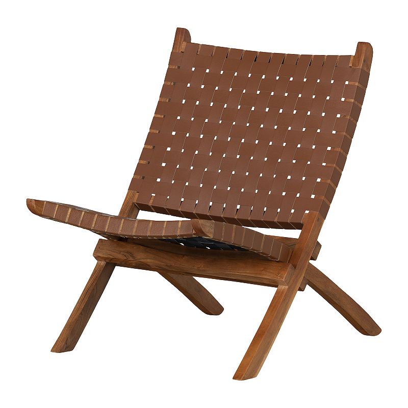 South Shore Balka Woven Leather Lounge Chair