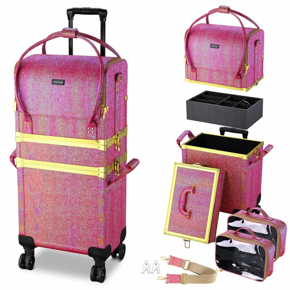 Byootique Makeup Artist Case on Wheels Hairstylist Case