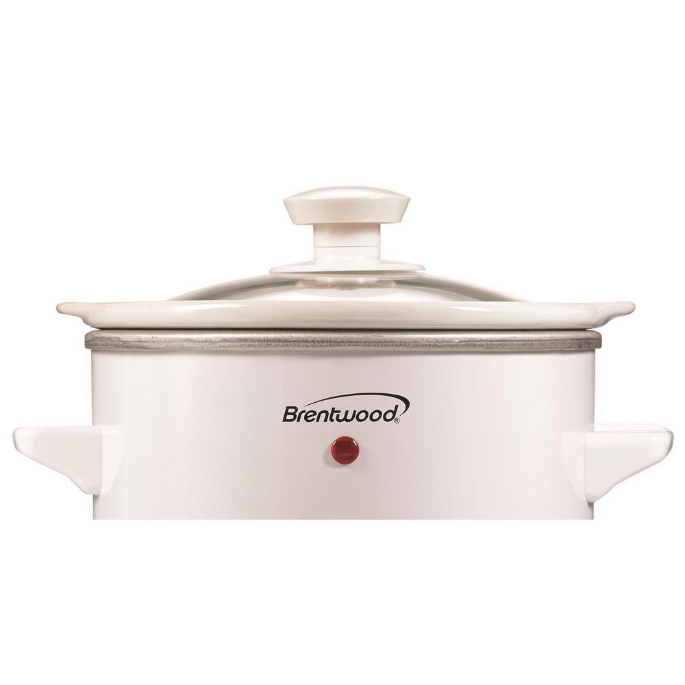 Brentwood Appliances 1.5 Qt. White Slow Cooker SC-115W