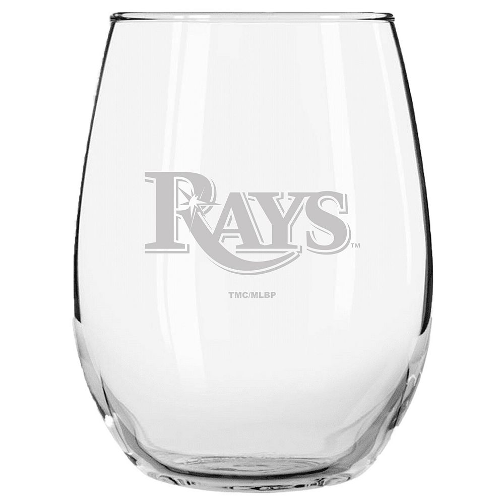 Tampa Bay Rays 15oz. Etched Stemless Glass Tumbler