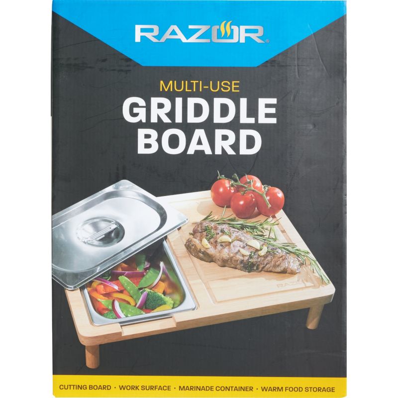 Mr. Bar-B-Q Razor Cutting Board Brown (Pack of 2)