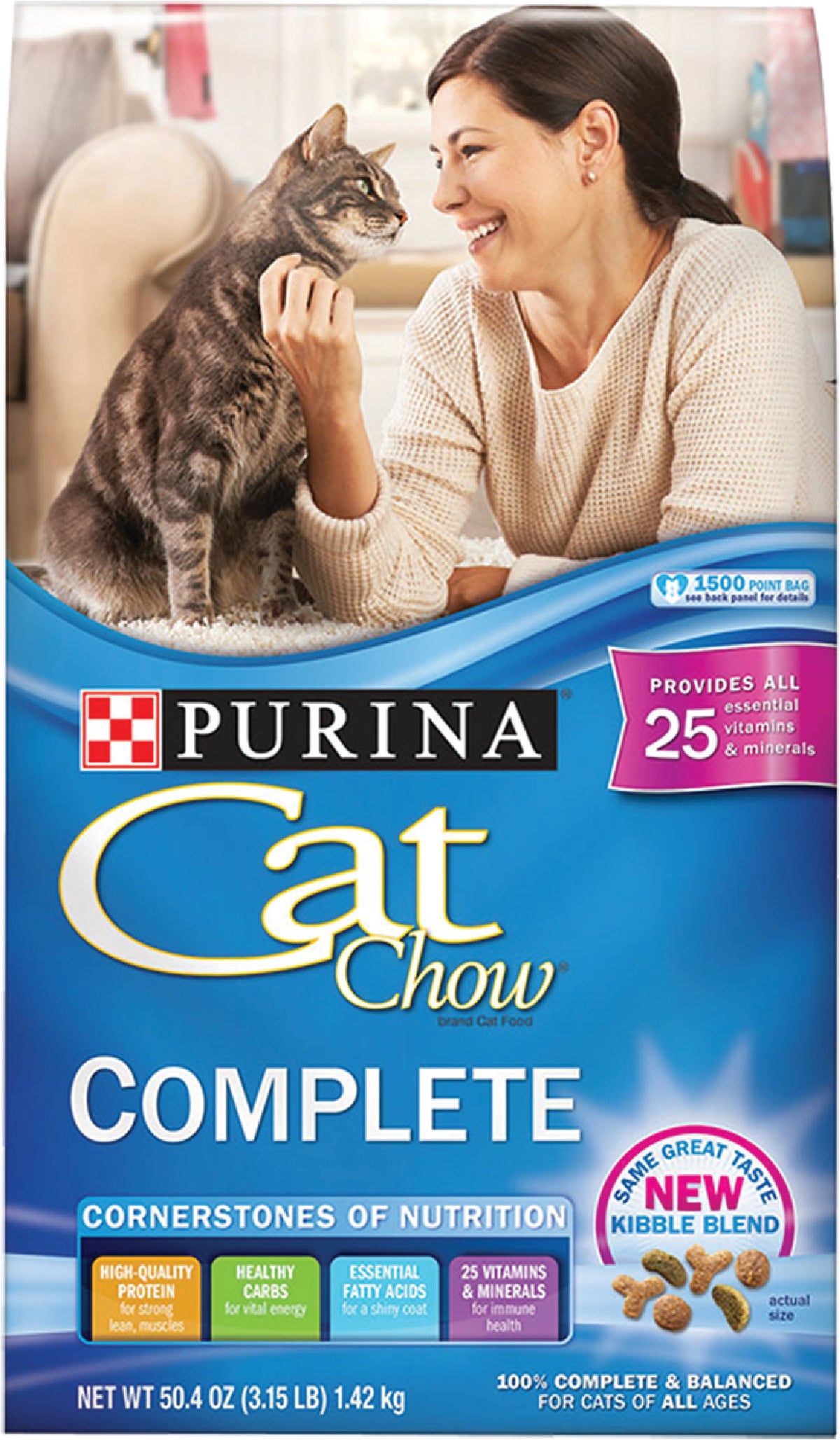 Purina Cat Chow Dry Cat Food 3.15 Lb.