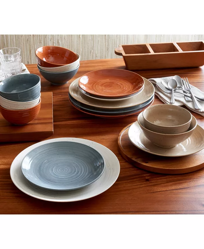 Sango Siterra Painters Palette 16 Piece Dinnerware Set Service for 4