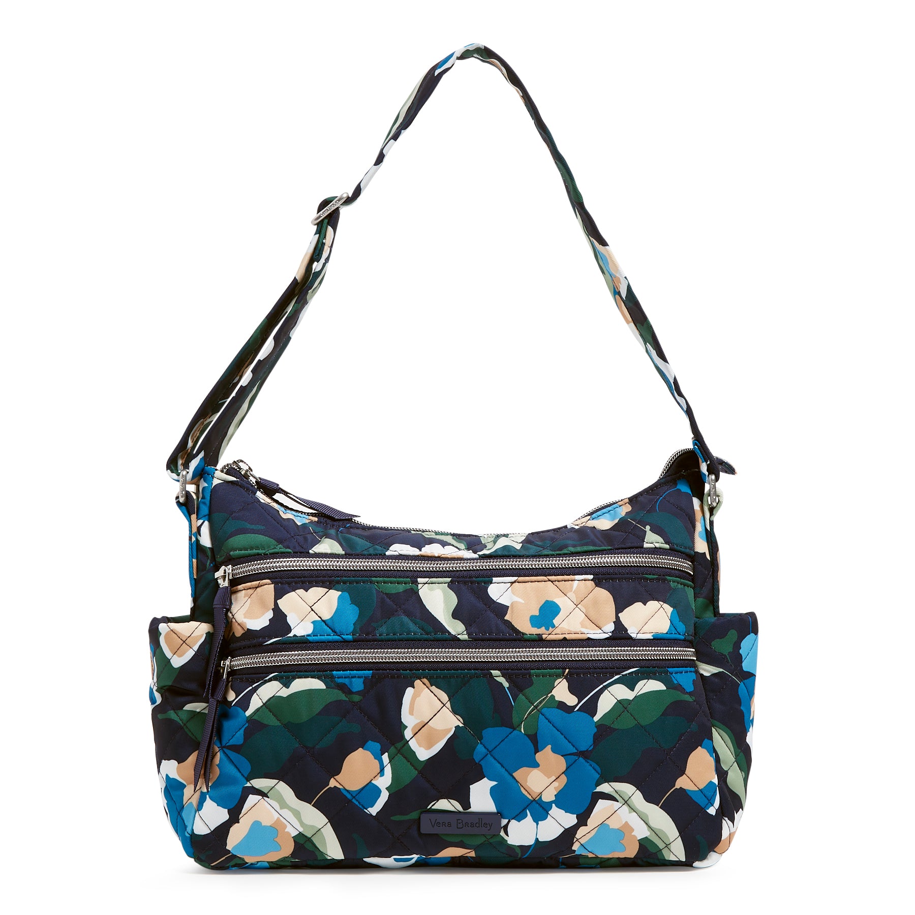 Triple Zip Shoulder Bag