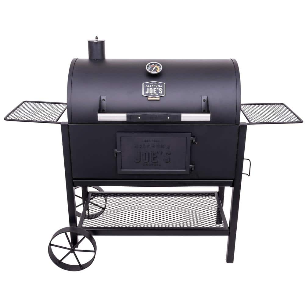 OKLAHOMA JOE'S Judge Charcoal Smoker Grill in Black with 540 sq. in. Cooking Space 19302087