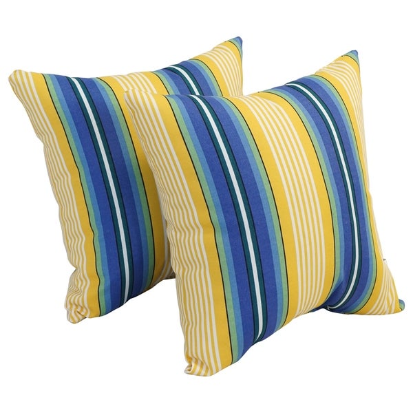 17-inch Square Polyester Outdoor Throw Pillows (Set of 2)