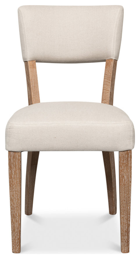 Rhett Cream Dining Chairs Set of 2   Traditional   Armchairs And Accent Chairs   by Sideboards and Things  Houzz