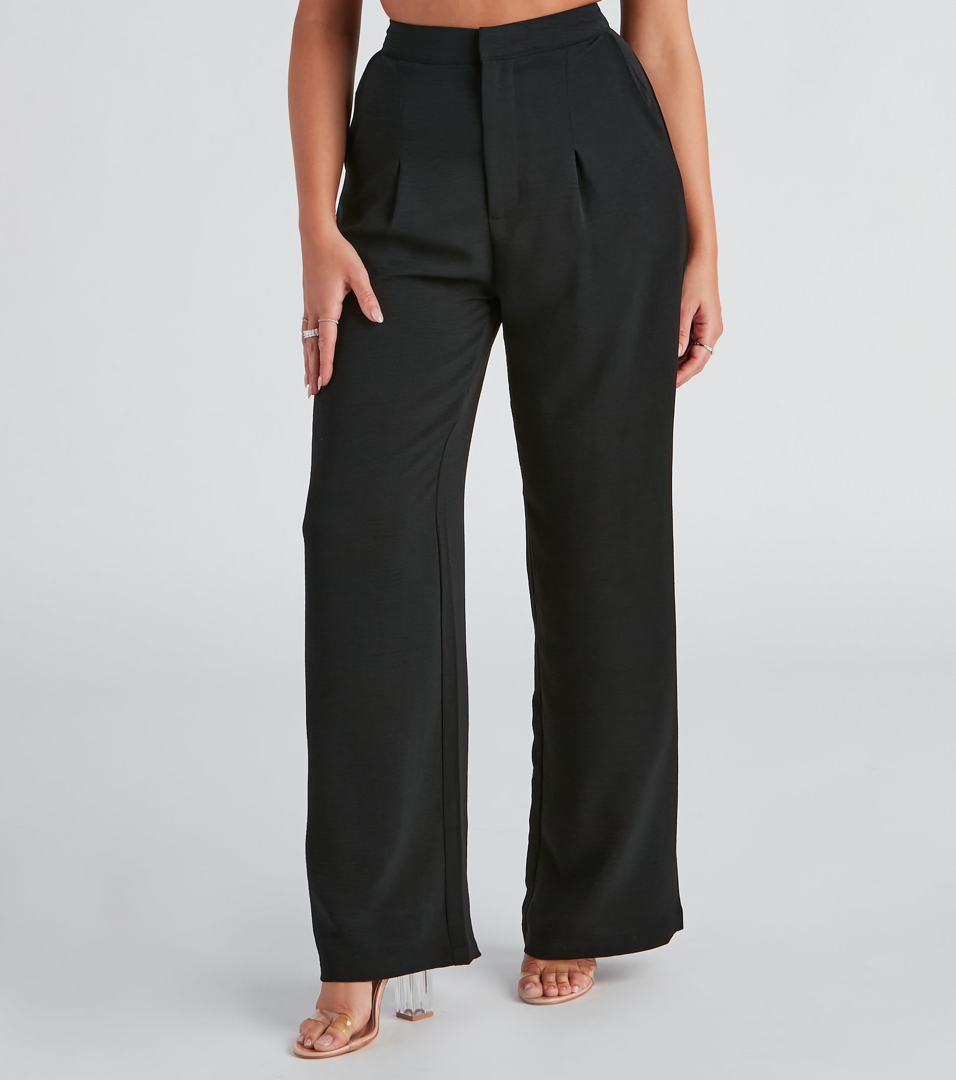 The Right Path Wide-Leg Trouser Pants