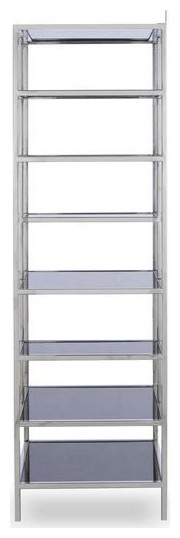 Rizo Tall Etagere   Contemporary   Bookcases   by Peachtree Fine Furniture  Houzz