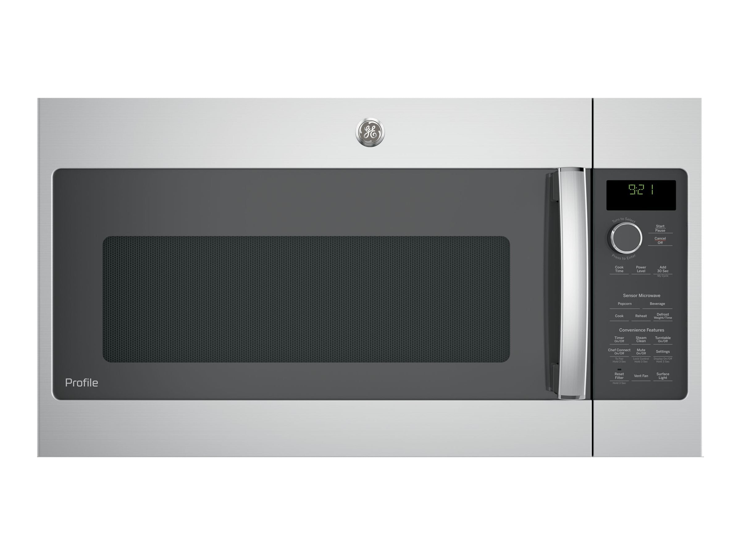 GE Profile 2.1 Cu. Ft. Over-the-Range Sensor Microwave Oven, Stainless Steel