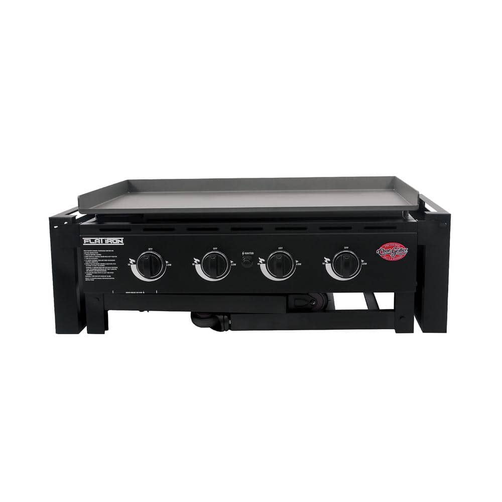 Char-Griller 4-Burner Propane Gas Griddle in Black 8936