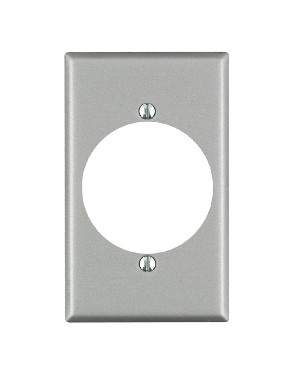 OUTLET WALL PLATE SLVR