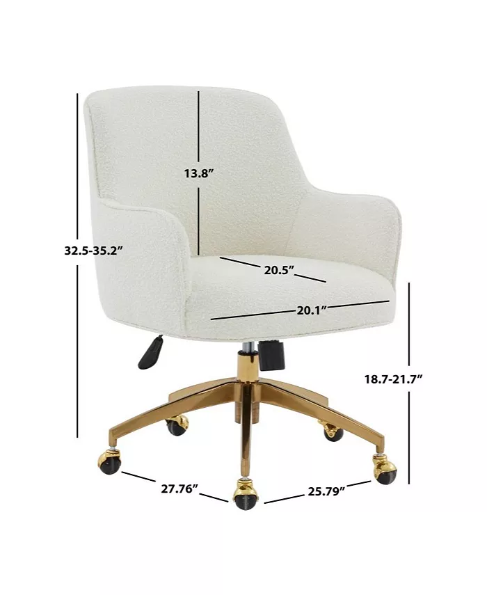 Safavieh Kierstin Boucle Adjustable Swivel Desk Chair