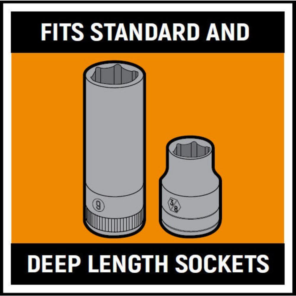 3 Pc SAE 1/4 In， 3/8 In， and 1/2 In. Drive Socket Storage Tray Set ;