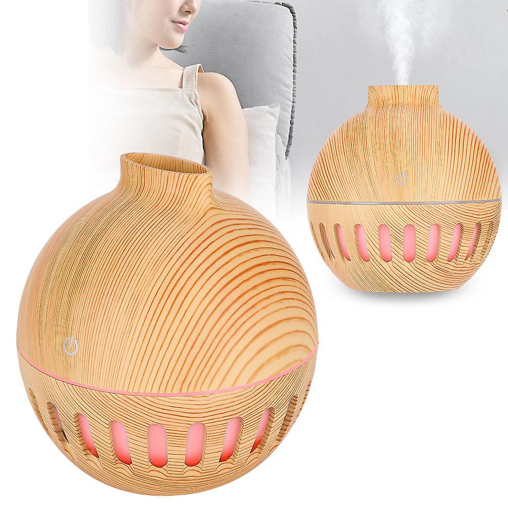 130ml Humidifier Usb Home Office Air Humidifier Night Light Aroma Diffuserlight Wooden Grain