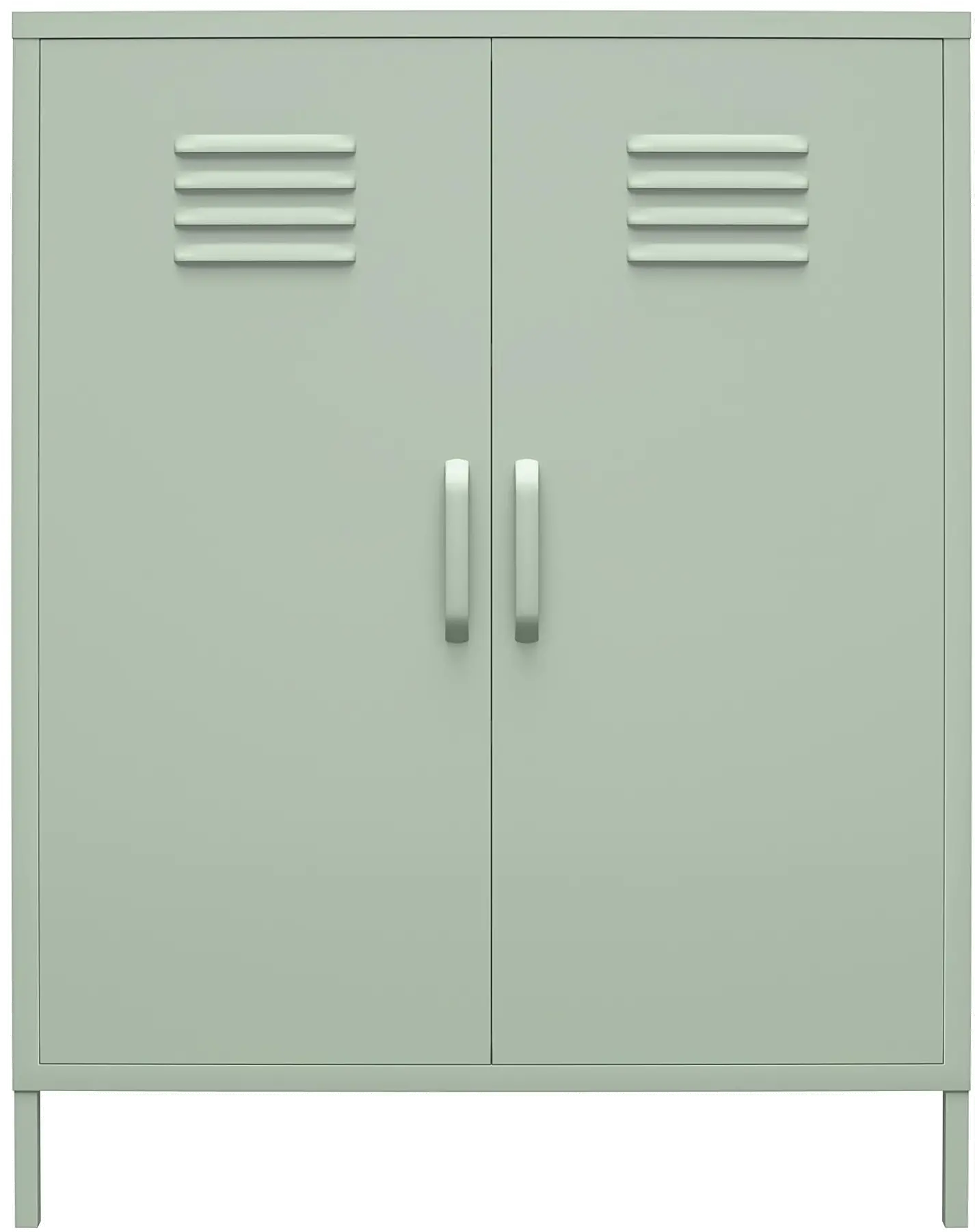 Mission Light Green 2 Door Metal Locker Storage Cabinet