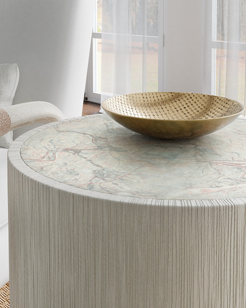 Serenity Swale Round Side Table   Transitional   Side Tables And End Tables   by Hooker Furniture  Houzz