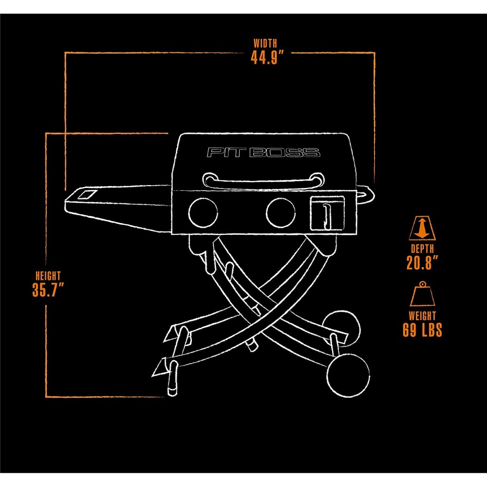 Pit Boss Griddle Propane Gas Tabletop 2 Burner with Legs ;