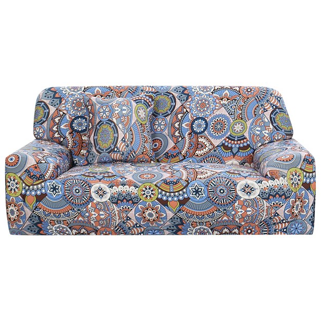 Piccocasa Stretch Sofa Cover Printed Couch Slipcover For Sofas Elastic Furniture With One Pillowcase