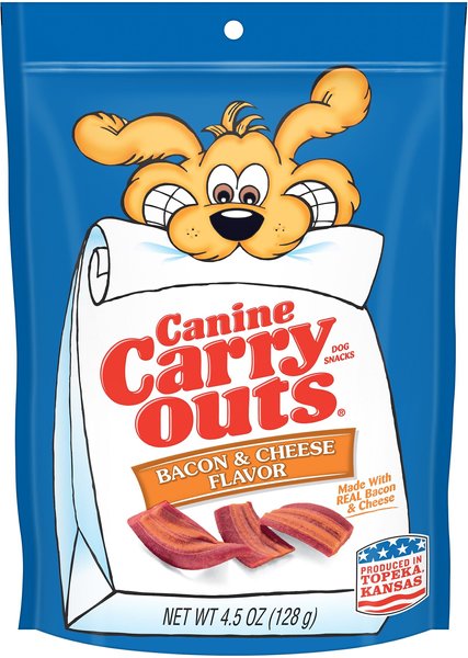 Canine Carry Outs Bacon and Cheese Flavor Dog Treats