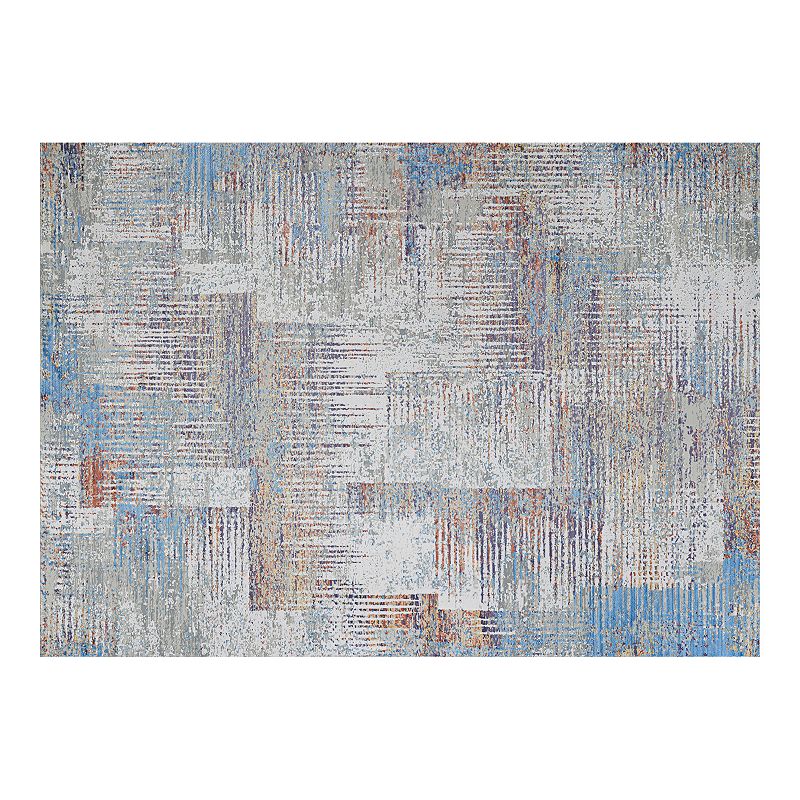 Couristan Vibrata Watercolor Blocks Multi-Pastels Area Rug