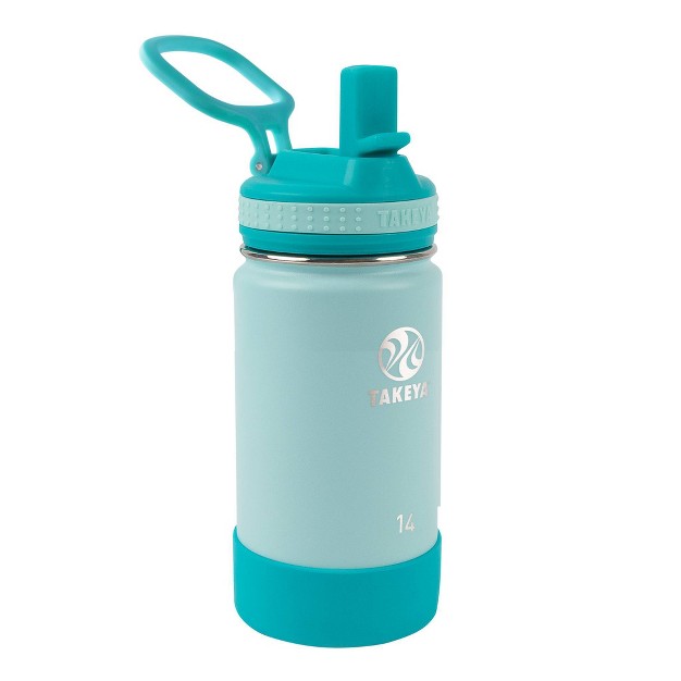 Takeya 14oz Actives Insulated Stainless Steel Water Bottle With Straw Lid