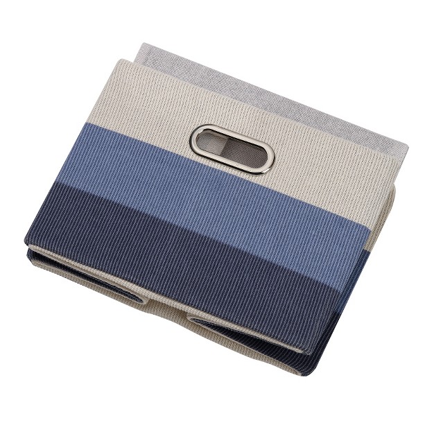 Lambs amp Ivy Blue Ombre Foldable collapsible Storage Bin basket