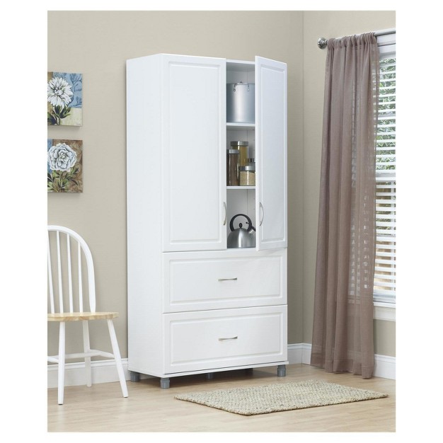 Boost 2 Door 2 Drawer Storage Cabinet White Room amp Joy