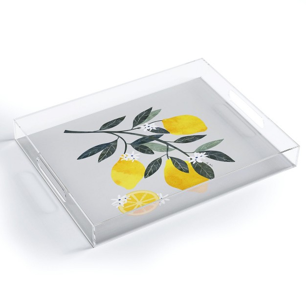 El Buen Limon Lemon Tree Branch Acrylic Tray deny Designs