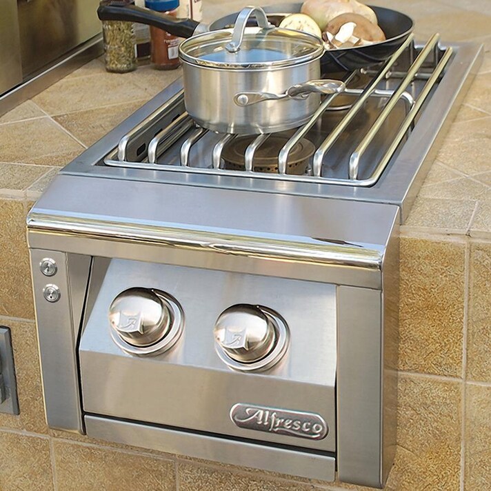 Alfresco Built-In Propane Gas Double Side Burner